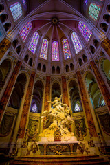 Fototapeta na wymiar Cathédrale de Chartres, intérieur