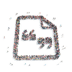 group  people  shape sheet  letter