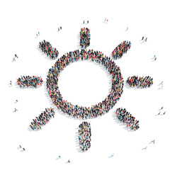 group  people  shape  sun