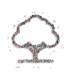 group  people  shape  tree