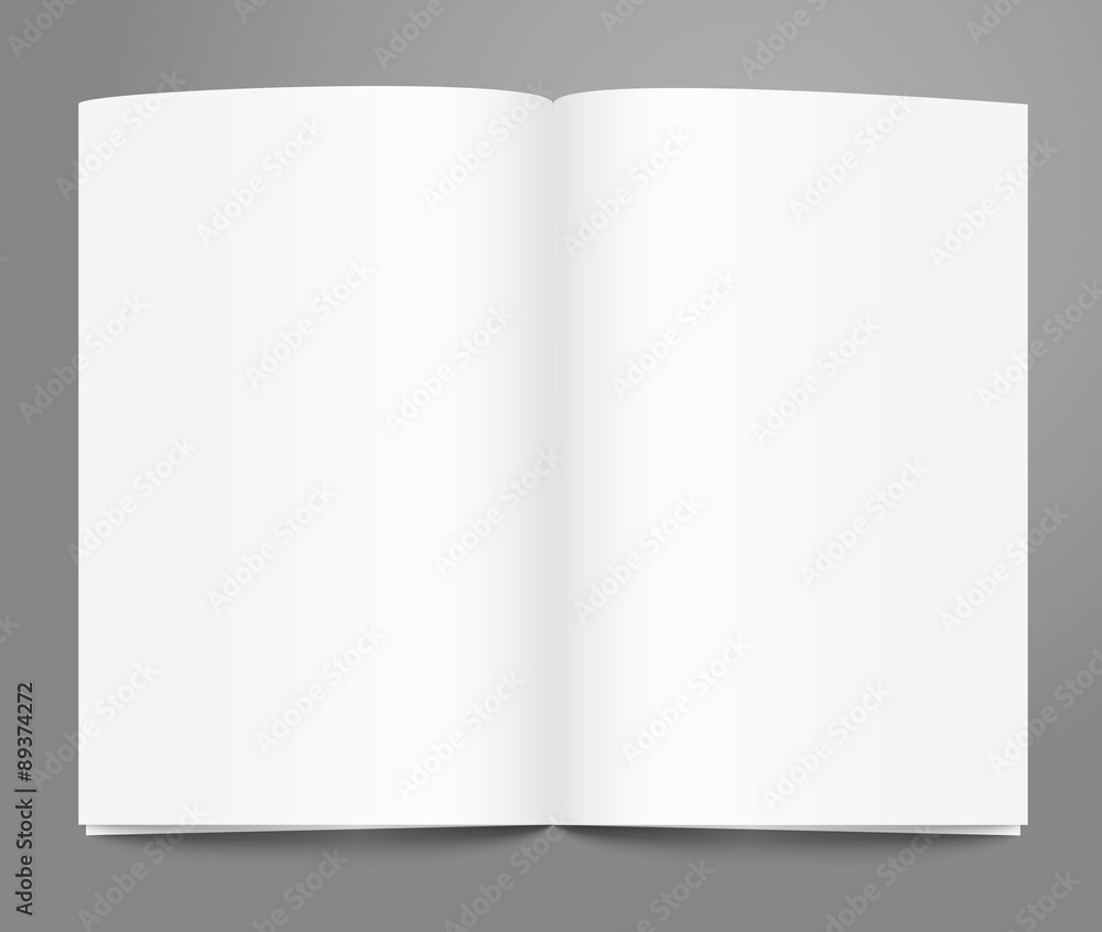 Poster open book page template. ready for a content