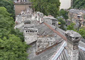 Obraz premium Old Odessa roof, Ukraine