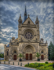 Church in Reims in France 
