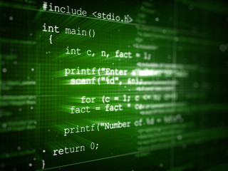 Fototapeta premium Program Code