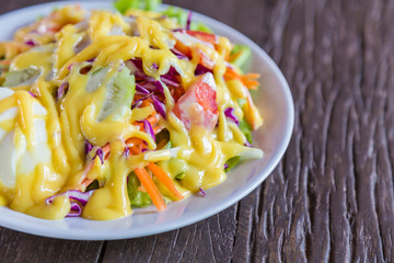 Fresh vegetable salad