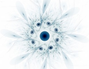 Colorful spiral fractal from ellipses