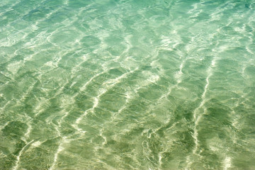 Rippling of caribbean ocean water.