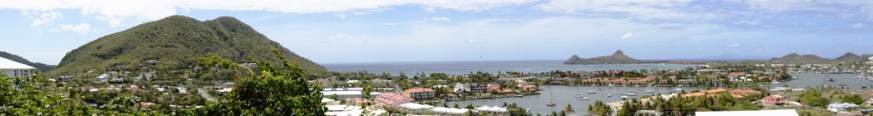 Fototapeta na wymiar Panoramic view of St. Lucia
