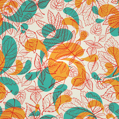 pattern with leafs