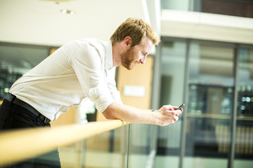 Young man with mobile phone