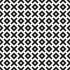 Seamless abstract black and white geometric pattern
