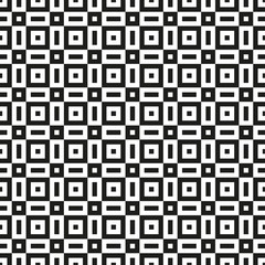 Seamless abstract black and white geometric pattern