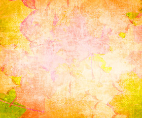 Skeleton leaves grunge background