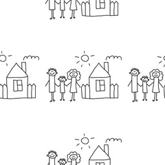 Seamless colorful vector pattern.