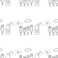 Seamless colorful vector pattern.