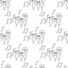 Seamless colorful vector pattern.