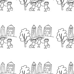 Seamless colorful vector pattern.