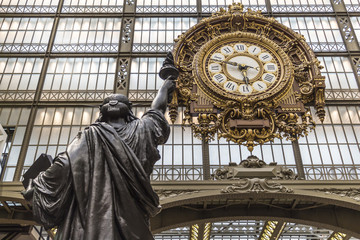 Musee d'Orsay in Paris, France - obrazy, fototapety, plakaty