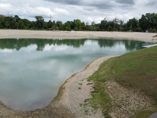 Bundek lake in zagreb