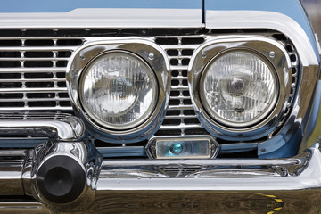 Front detail of a vintage car