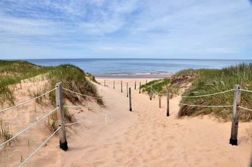 Deurstickers Path to the beach in Prince Edward Island, Canada © AleCam