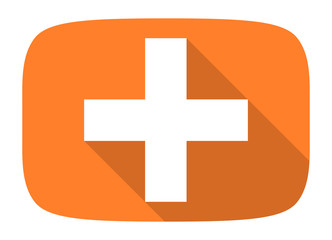 plus flat design modern icon