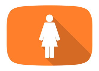 female flat design modern icon