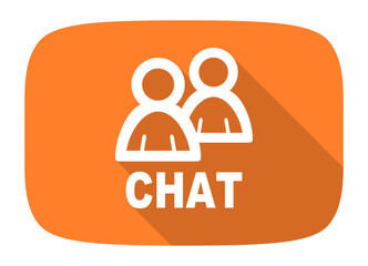 chat flat design modern icon