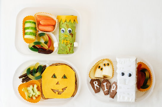 lunch box for children in the form of monsters