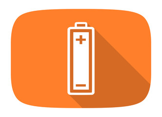 battery flat design modern icon