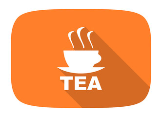 tea flat design modern icon