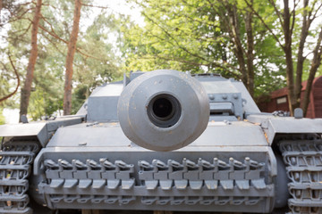 Looking down the barrel of a tank