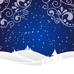 christmas snow hills