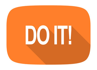 do it flat design modern icon