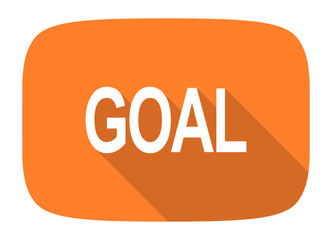 goal flat design modern icon