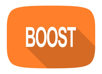 boost flat design modern icon
