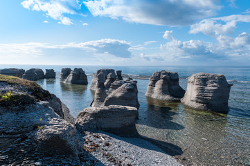 Mingan Monoliths, Quebec, National park reserve of Canada