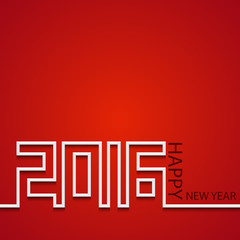 vector modern 2016 New Year background.