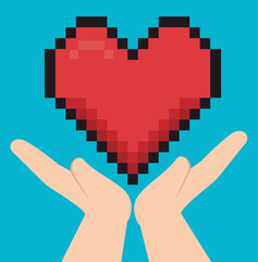 Romantic love design.