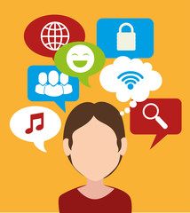 Social media design.