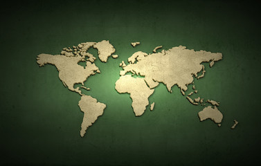 Obraz na płótnie Canvas World map