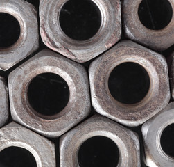 Nuts industrial background