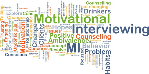 Motivational interviewing background concept