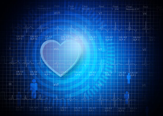 Blue medical or science background