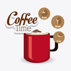 Coffee time design.
