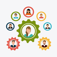 Business teamwork design.