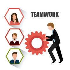 Business teamwork design.