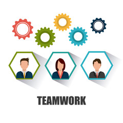 Business teamwork design.