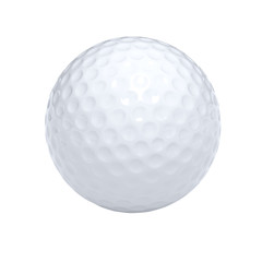 Isolated golf ball with clipping path