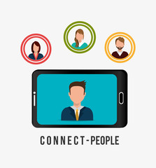 Fototapeta premium Connect people design.
